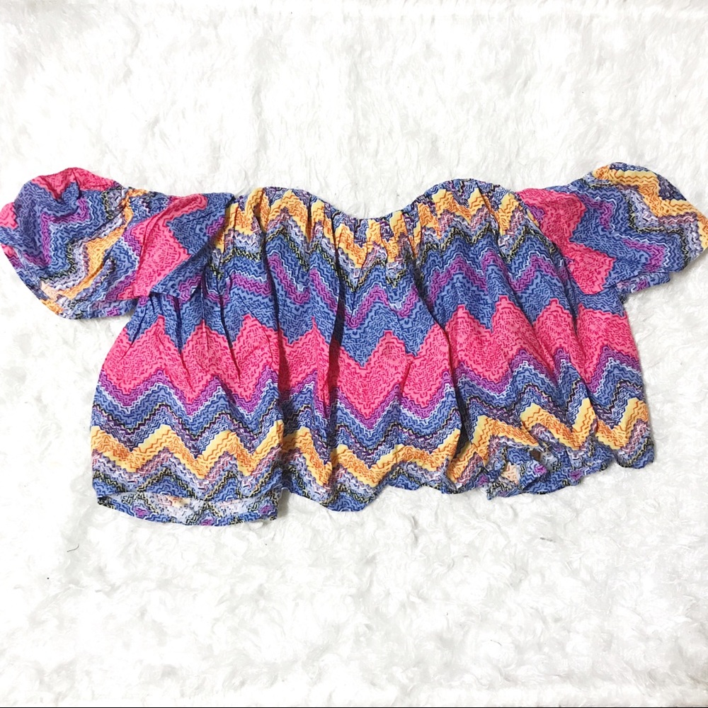 Off Shoulder Bohemian Boho Retro Hippie Top ONLY!